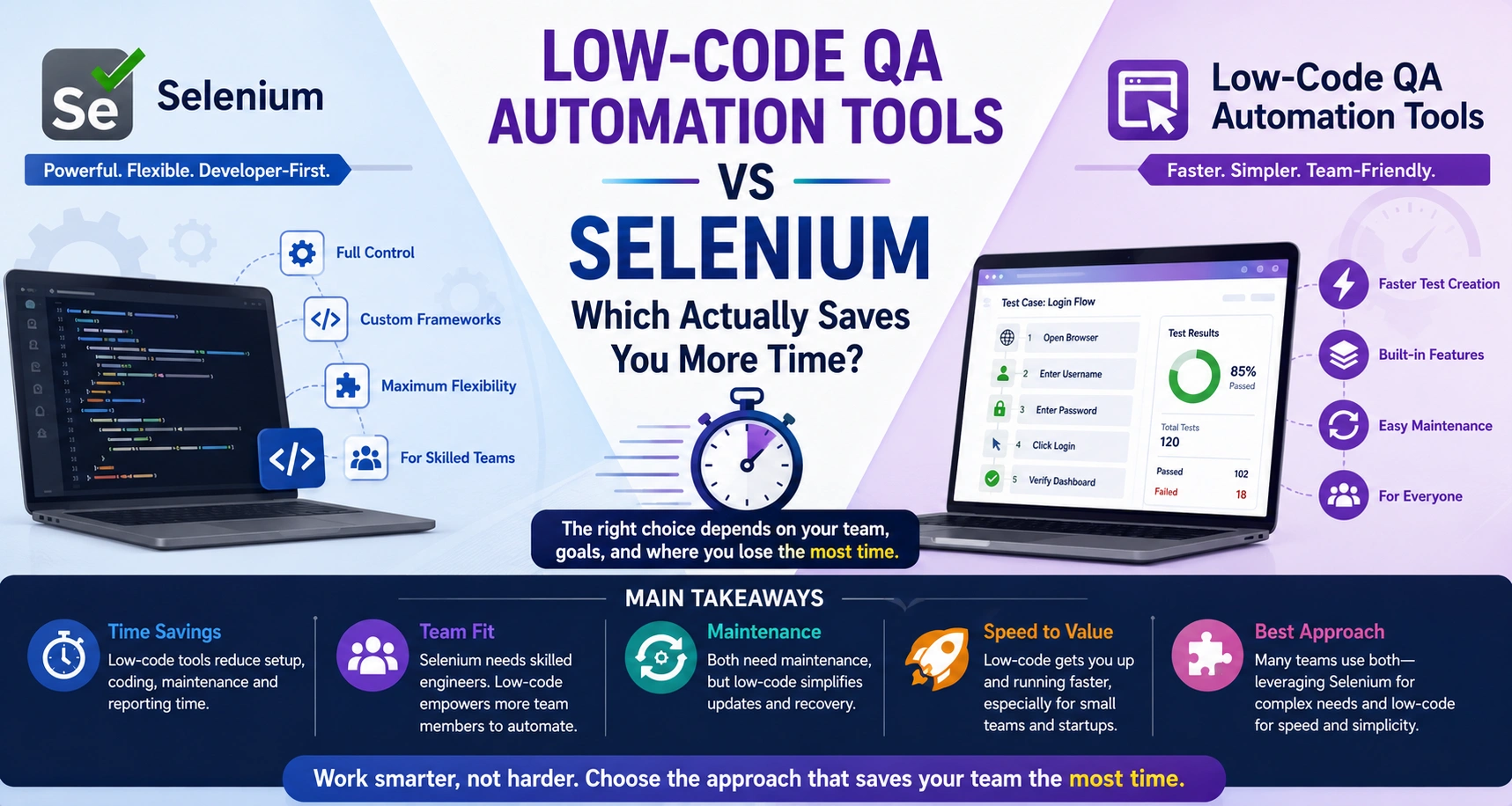 Low-Code QA Automation Tools vs Selenium